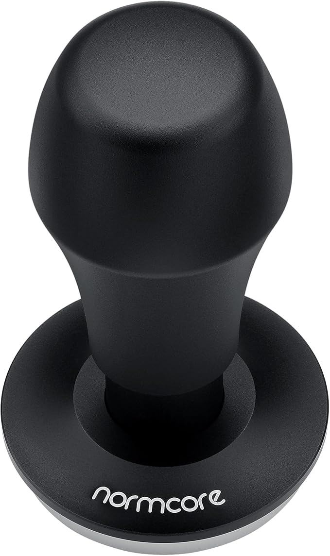 Normcore 53.3mm Coffee Tamper V4.1 with Click Sound Feedback, Spring Loaded Tamper with Flat Base, Compatible with 54mm Breville Sage Espresso Machines Portafilter, Black