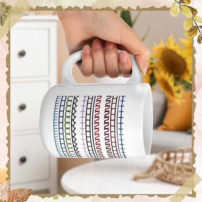 LemonRoad 2 Sets Valentines Day Gifts for Her Hidden Message Coffee Mug, Sarcastic Office Gifts for Work Coworkers Besties Women Men Friends Coffee Lover Birthday 15oz Tea Cup(White)