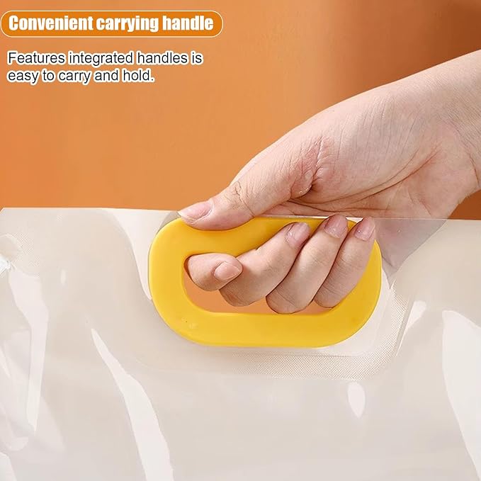 【15 Pack】Food Storage Bags Grain Moisture-proof Sealed Bags Stand Up Packaging Pouches Large Reusable Sealed Bag with Handle and Cap BPA Free,8.6"x8.6"