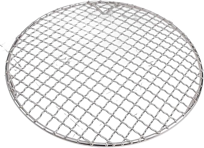 Round Cooling Rack 201 Stainless Steel Wire Baking Rack with 3 Legs for Baking, Grilling, Roasting, Drying, Steaming, for Compatible with Oven and Pan, Silver(26cm)