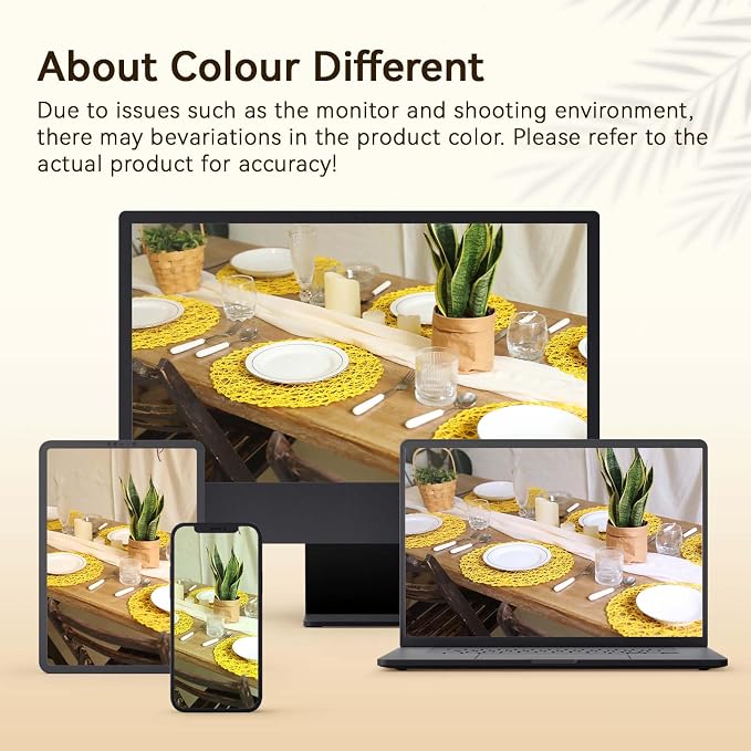 AHHFSMEI Paper Braided Round Placemats Set of 12 Natural Non-Slip Heat Resistant Table Mats for Dining Tables Woven Indoor Outdoor Place mats(Yellow,12)