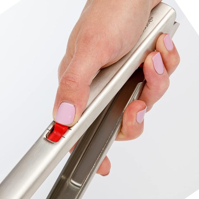 Prep Solutions 12-Inch Stainless Steel One-Handed Locking Tongs – Ergonomic Design for Easy Gripping and Serving