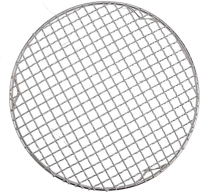 Round Cooling Rack 201 Stainless Steel Wire Baking Rack with 3 Legs for Baking, Grilling, Roasting, Drying, Steaming, for Compatible with Oven and Pan, Silver(26cm)