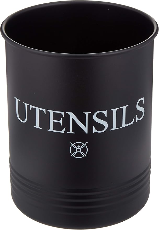 Utensil Holder Large Crocks Kitchen (black)