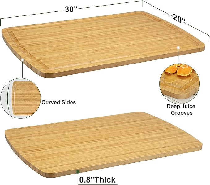 Wood Stove Top Cover Board, Noodle Board Stove Cover for Gas Stove and Electric Stove, Wooden Stovetop Cover Cutting Board for Counter Space