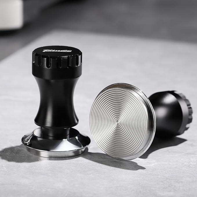 Bincoo Espresso Tamper 30lb Coffee Tamper-Stainless Steel Ground Tamper for Barista Home Coffee Espresso Accessories (Black01, 58mm)