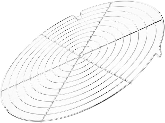 Round Stainless Steel Steamer Rack, Wire Cooling Rack for Baking Cakes, Cookies, Muffins, Roasting and BBQ, Food Holder for Oven and Pressure Cooker