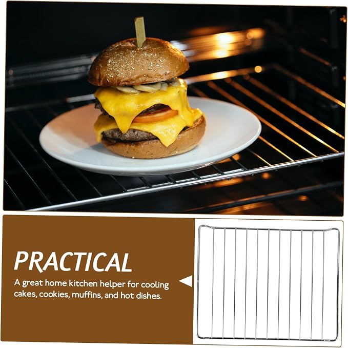 Alipis Stainless Steel Baking Rack Heavy Duty Wire Cooling Rack for Oven Use Dishwasher Construction for Baking and Cooking Supports Heavy Weight
