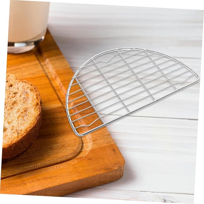 2pcs Stainless Steel Wire Rack Baking Round Cooling Rack for Oven and Bbq