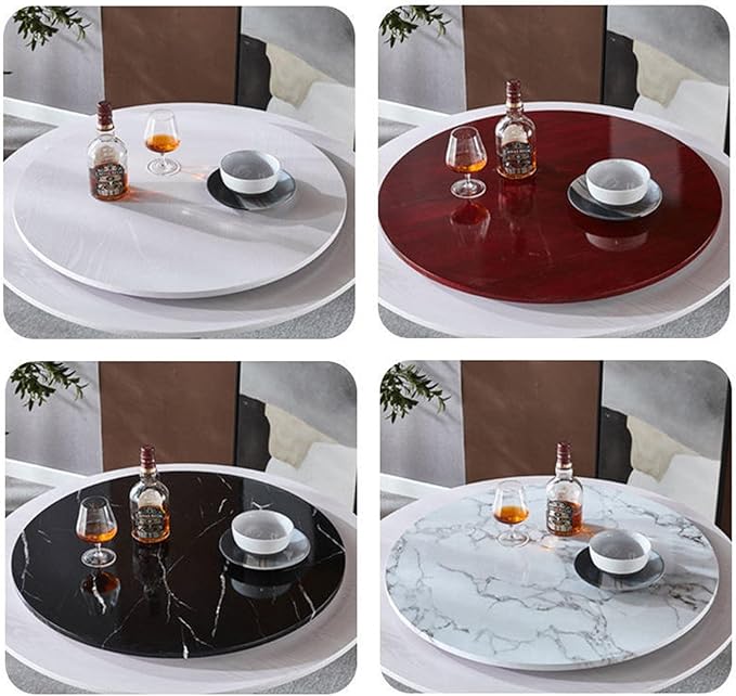 LIGUOYI Rotating Board Lazy Susan Round Wooden Turntable Diameter 70cm 80cm 90cm, Handmade Wood Serving Tray, 360° Rotate Kitchen Turntable Serving Plate for Home Dining (Color : F, Size : 70CM)