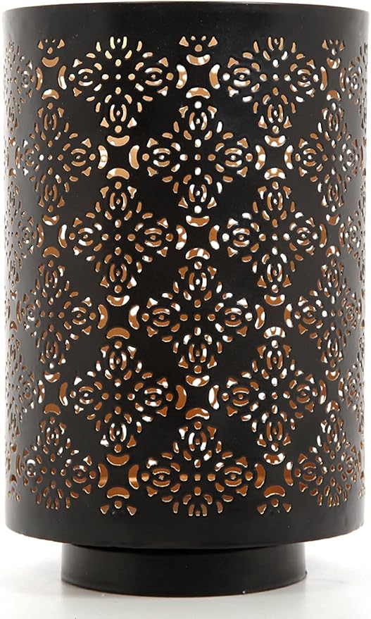 Hosley Diamond Cut Candle Holder 8 Inch Height Ideal Gift for Wedding Spa Lantern Reiki Decor LED Candles P9