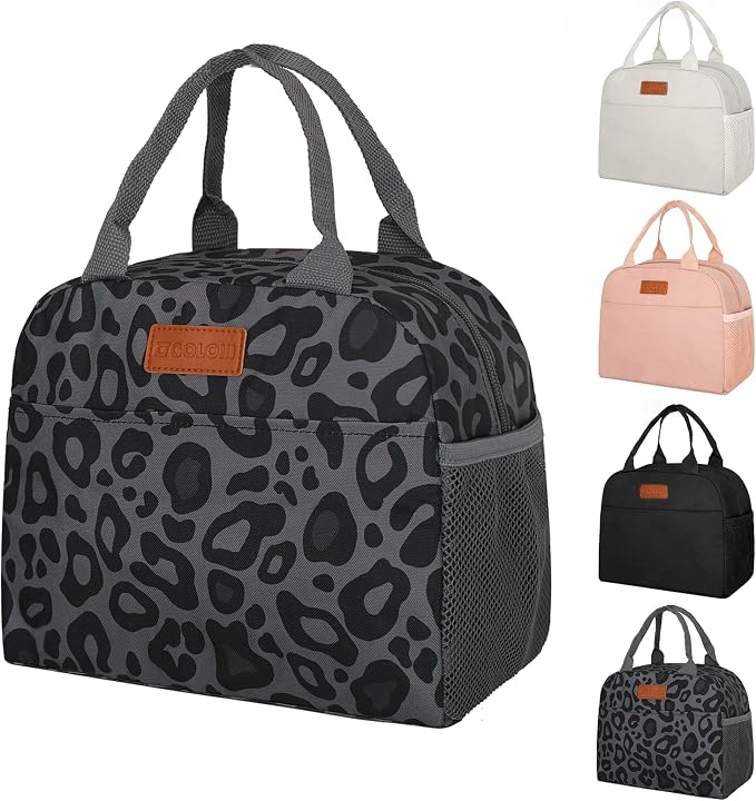 Goloni Insulated Lunch box for Women Men,10L Large Capacity Leakproof Lunch Tote, Lightweight Reusable Lunch Bag with 3 Pockets for Work, Office, Travel, Picnic