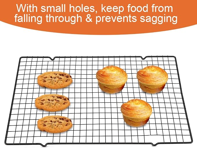 2PCS Cooling Rack, Baking Cooling Rack Cooling Rack Stainless Steel Cooling Racks for Cooking and Baking Wire Rack for Cooking