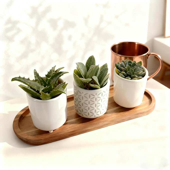 Wooden Decorative Trays 1PCS Farmhouse Wood Tray Bathroom Vanity Bathroom Counter Wood Trays Home Rustic Decor Trays, Bathroom Tray Countertop, Wooden Trays for Decor Vanity Trays