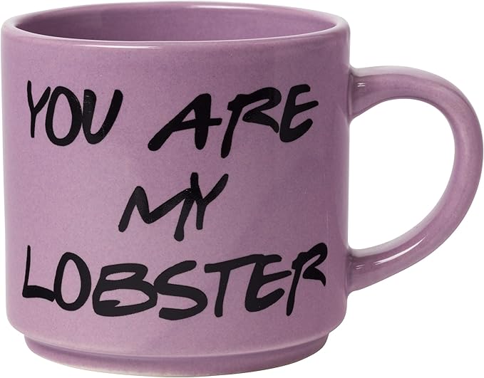 Silver Buffalo Friends Text Boxed 4-Pack Ceramic Mug Stack, 10-Ounces