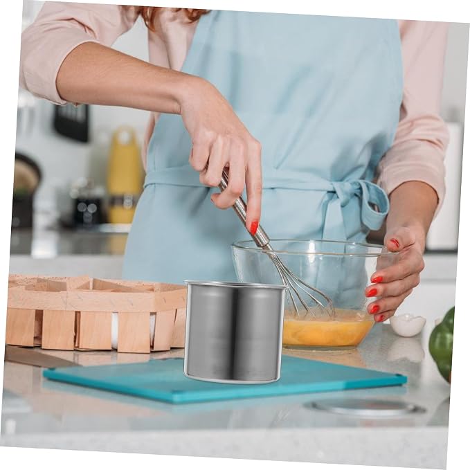 Stainless Steel Measuring Cup Set with Graduated Markings Precision Kitchen Measuring Beaker for Baking Cooking and Commercial Use for Flour Rice Syrups