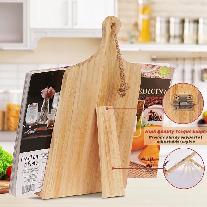 Funistree Gifts for Mom, Mom Gifts for Mother Day from Daughter Son, Cookbook Stand, Birthday Gift Ideas for Mother, Recipe Book Holder for Reading Hand Free, Unique Kitchen Presents