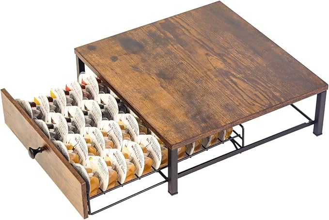 36 Capsule Storage Drawer for Bartesian, Pod Holder Organizer Compatible with Bartesian and BLACK+DECKER Cocktail Machines, Stackable Countertop Container