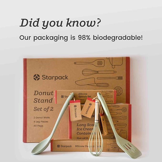 Starpack Get a Grip Silicone Kitchen Tongs (12 Inch) - LFGB Non Toxic, 600°F Heat Resistant, BPA-Free - Heavy-Duty Stainless Steel, Locking - Dishwasher Safe for Nonstick Cookware Sage Green
