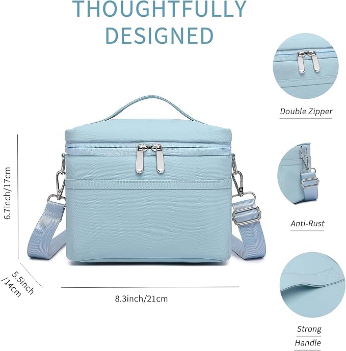 Insulated Lunch Bag for Women Adult Lunch Box Lightweight Waterproof Lunchbox Soft Cooler Reusable Lunch Bags for Work