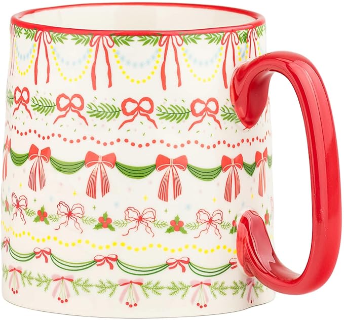 10 Strawberry Street Bella Mug Garland, Set of 4