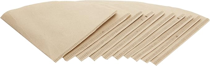 Fino Pour-Over Disposable Coffee Filters, Number 2-Size, Brews 2 to 6-Servings, Box of 100,Brown