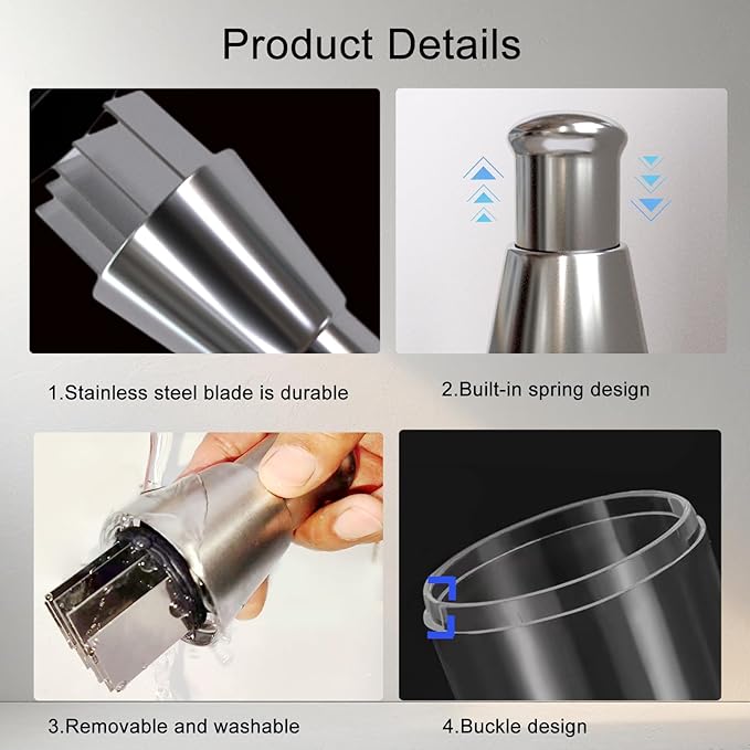 Manual Pressed Chopper,Mini Dicer Food Chopper,Multifunctional Manual Garlic Press,Stainless Steel Hand Food Chopper for Mincing Garlic Press Stainless Steel,1 PCS