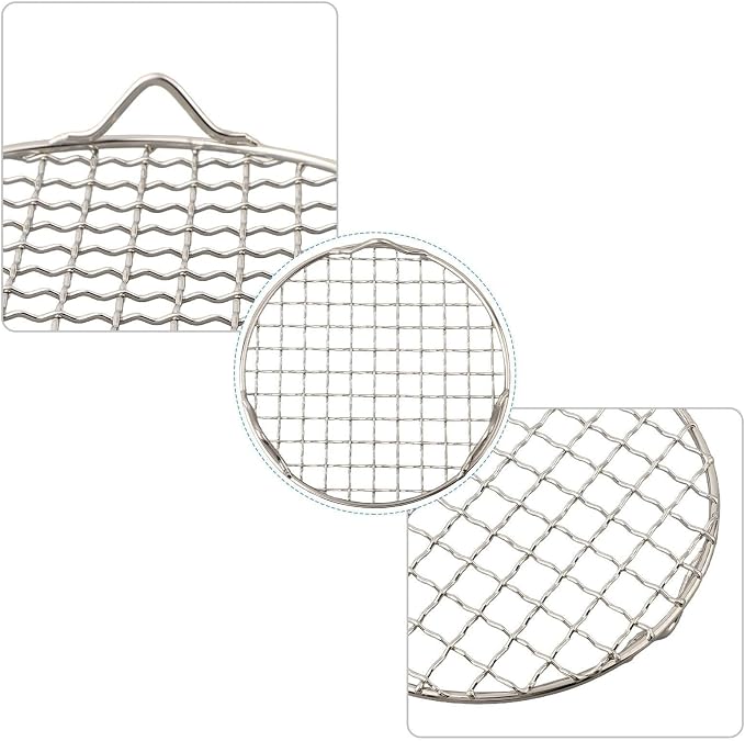 Round BBQ Grill Rack Cooling Cooking Rack 13-50cm Stainless Steel Heavy Duty Wire Racks with Feet for Baking Cooking Grilling Fits Air Fryer Pressure Cooker Stockpot Round Cake Pan(33cm)
