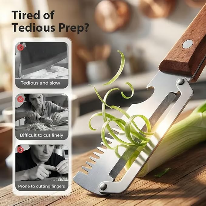 3 in 1 Premium Heavy Duty Stainless Steel Peeler - 2026 New 0 Snag Wooden Peeler for Kitchen - Multifunctional Vegetable Peeler with Bottle Opener & Serrated Blade - Fruit & Potato Peeling Tool (#B)