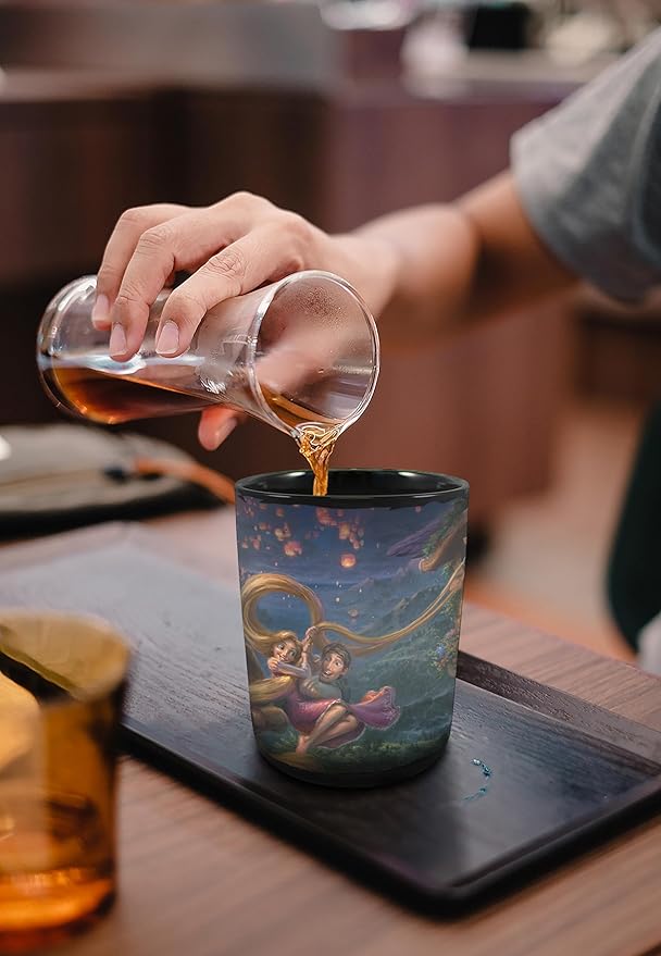 Disney - Tangled and Moana - Set of Two 16 oz Ceramic Heat Sensitive Clue Mugs – Full image revealed when HOT liquid is added MMUGC1507MMUGC1486