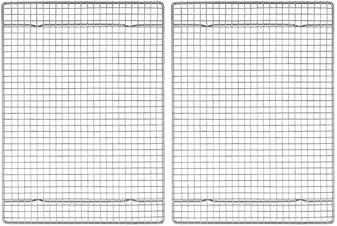 Mrs. Anderson’s Baking Professional Half Sheet Baking and Cooling Rack, 16.5 x 11.75-Inches, Set of 2