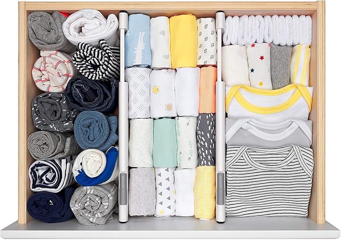 OXO Tot Expandable Drawer Dividers, 4-Pack Drawer Organizers