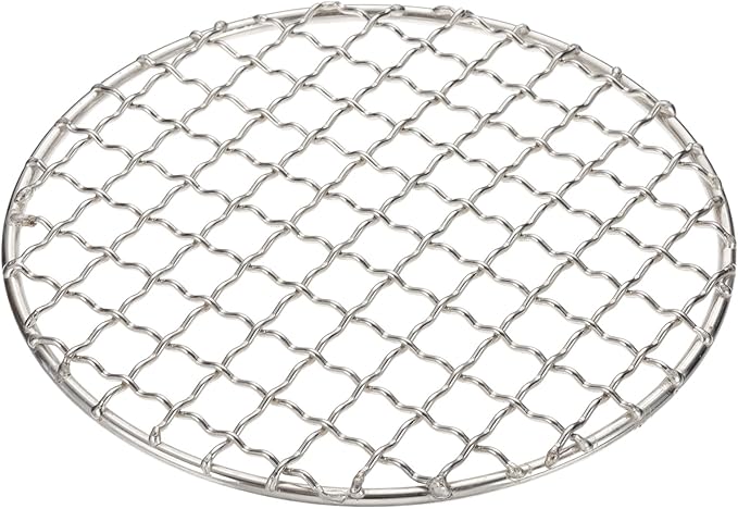 uxcell Stainless Steel Cooling Racks,5.9 Inch Round BBQ Grill Net Steaming Rack, Oven & Dishwasher Safe, for Baking Grilling Roasting Silver