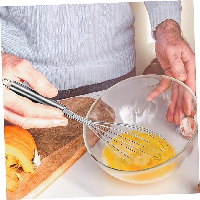 Stainless Steel Balloon Whisk Whisk for Mixing Beating Stirring Lightweight Comfortable Kitchen Utensil for Cooking Baking Easy to Clean Non Slip Design