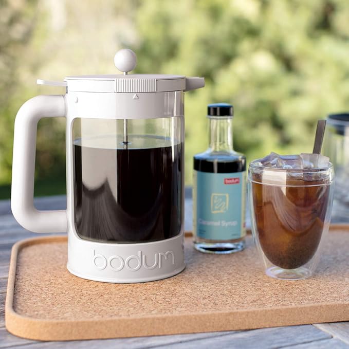 Bodum Bean Cold Brew Coffee Maker Set, 1.5 L/51 oz, White