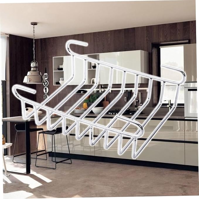 PRETYZOOM Stainless Steel Bread Rack Cooling Grid Versatile Baking Shelf for Cookies Biscuits and Pies Food Holder for Home and Camping Use Non-stick Design