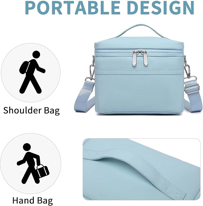 Insulated Lunch Bag for Women Adult Lunch Box Lightweight Waterproof Lunchbox Soft Cooler Reusable Lunch Bags for Work