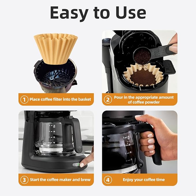 5 Cup Coffee Maker Filters Compatible with Mr.Coffee | 100 Count,Thicken Natural 5 Cup Coffee Maker Filters Compatible with Mr.Coffee Mini Brew