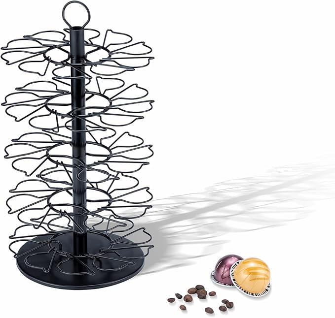 5 Tier Vertuo Carousel Stand Storage for Nespresso Vertuo Pod Coffee Pod Holder (50 Pods Capacity)