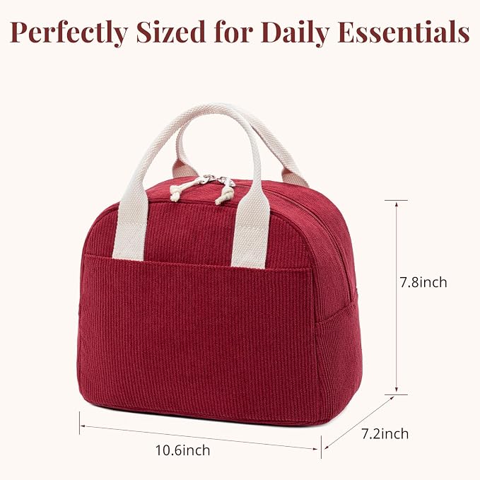 LOVELYWIND Lunch Box for Women Cute Lunch Bags for Women Lunch Tote Bags Reusable Insulated Lunch Box Large Capacity Reusable Insulated Cooler for Work or Travel Gifts or Beach