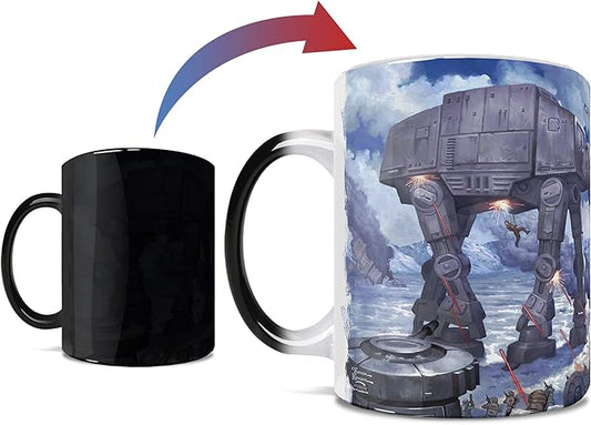 Morphing Mugs Star Wars – AT-AT Walker – The Battle of Hoth – Thomas Kinkade Studios - One 11 oz Color Changing Ceramic Mug – Image Revealed When HOT Liquid Is Added! MMUG1213