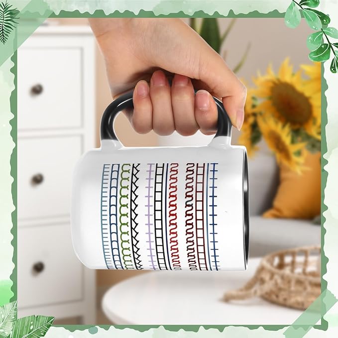 LemonRoad 2 Sets Valentines Day Gifts for Her Hidden Message Coffee Mug, Sarcastic Office Gifts for Work Coworkers Besties Women Men Friends Coffee Lover Birthday 15oz Tea Cup(Black)