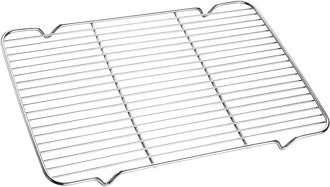 Cooling Rack with 4 Legs Heavy Duty Grill Net 7.9in x 12.4in Roasting Wire Grate Baking Racks, Fit Various Size Cookie Baking Sheet,Oven Dishwasher Safe(7.9"X12.4"31.5X20cm)