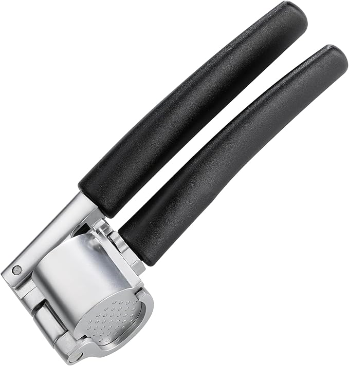 Küchenprofi Stainless Steel Garlic Press with Non-Stick Coating, 8.5" x 2.4"