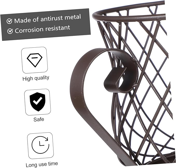 Zerodeko Cup Holder Coffee Storage Organizer Basket Container for Counter Coffee Bar