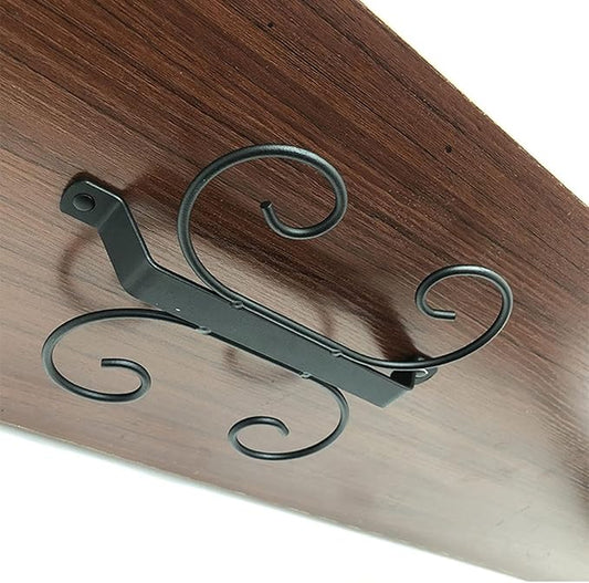 Iron Wine Glass Holder Shelf, Under Cabinet Stemware Rack, Hanging Glass Storage Hanger, Screw mounted, for Cabinet Kitchen Bar