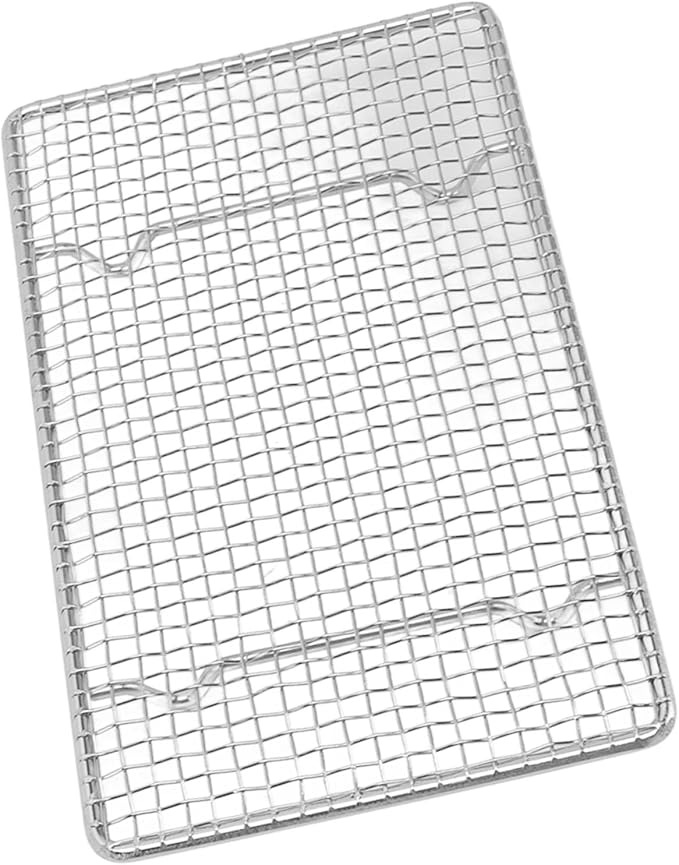 Gavigain Cooling Rack,Cooling Racks for Baking Stainless Steel Wire Cooking Rack High Temperature Resistant Oven Safe for Cooking Roasting Grilling (C 19.2CM)