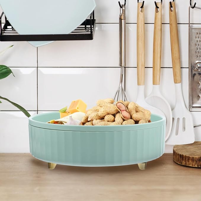 Rotating Shelf Bathroom Storage Tray Cabinet Storage Shelf Condiment Storage Rack Easoning Turntable Rack Food Serving Tray Round Tray Rotating Tray Lipstick to Rotate Desktop Pp