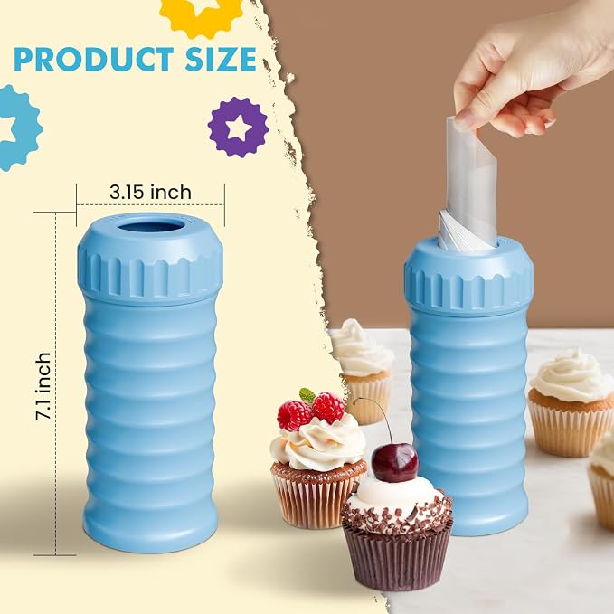 Piping Bag Dispenser - Piping Bag Organizer, Fit 8" - 16" Piping Bags, Simplify Your Decorating Work