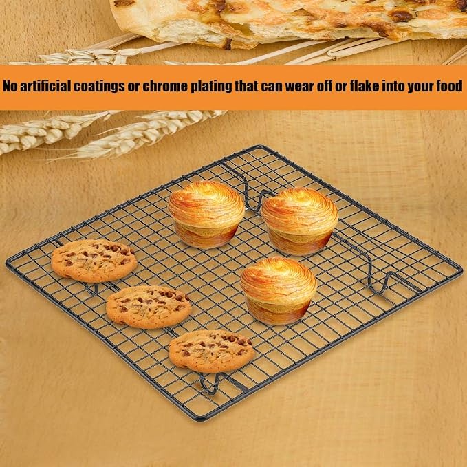 Cookie Cooling Rack, Bread Cooling Rack Nonstick Cooking Grill Tray Stainless Steel Cooling and Baking Rack Wire Rack For Baking Small Cooling Rack For Biscuit Cake Bread